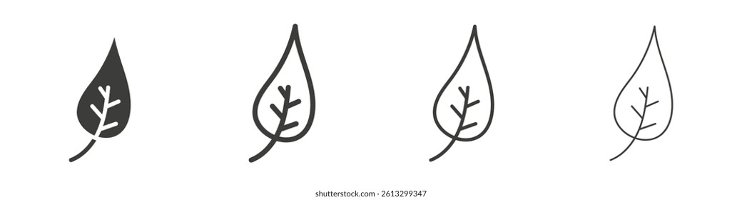 Leaf vector icons graphic pack