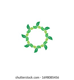leaf vector illustration design icon logo template