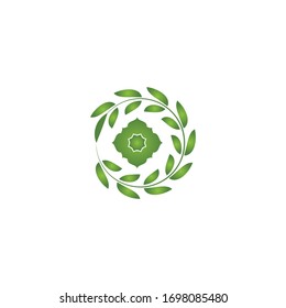 leaf vector illustration design icon logo template
