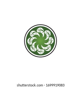 leaf vector illustration design icon logo template