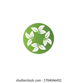 leaf vector illustration design icon logo template