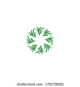 leaf vector illustration design icon logo template