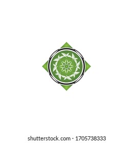 plantilla de logotipo de icono de diseño de ilustración vectorial de hoja