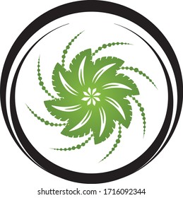 leaf vector illustration design icon logo template