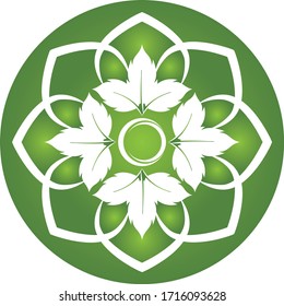 leaf vector illustration design icon logo template