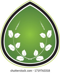 leaf vector illustration design icon logo template