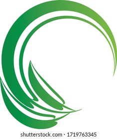 leaf vector illustration design icon logo template