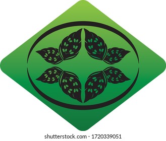 leaf vector illustration design icon logo template