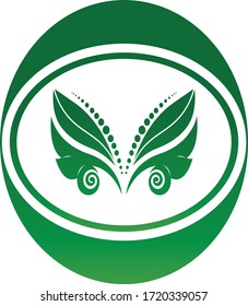 leaf vector illustration design icon logo template