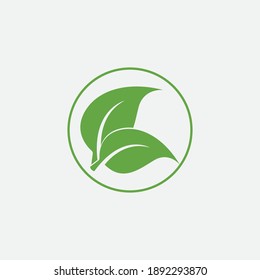 leaf vector illustration design icon logo template