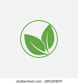 leaf vector illustration design icon logo template