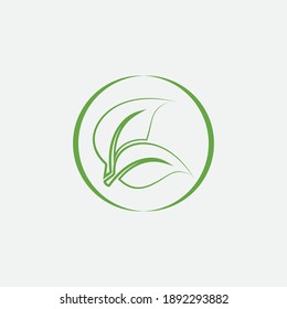 leaf vector illustration design icon logo template