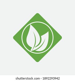 leaf vector illustration design icon logo template