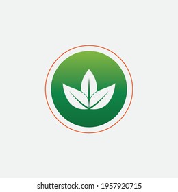 leaf vector illustration design icon logo template