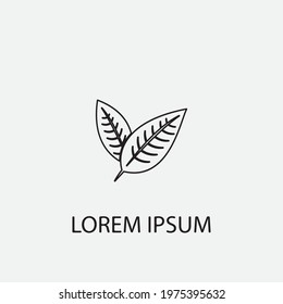 leaf vector illustration design icon logo template