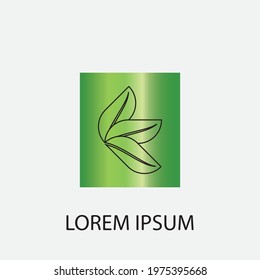 leaf vector illustration design icon logo template