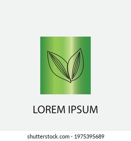 leaf vector illustration design icon logo template
