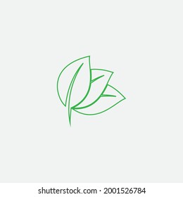 leaf vector illustration design icon logo template