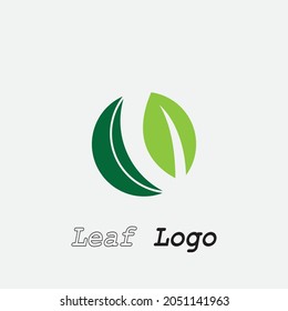 leaf vector illustration design icon logo template