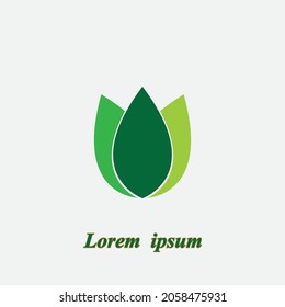leaf vector illustration design icon logo template