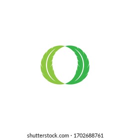 plantilla de logotipo de diseño de ilustración vectorial de hoja
