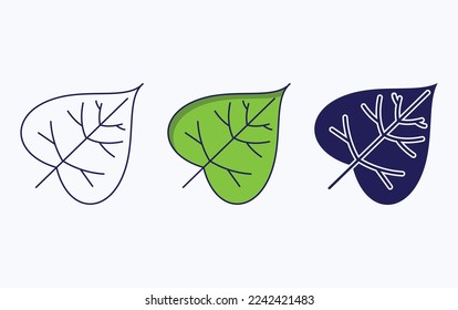 Leaf vector illustration icon design