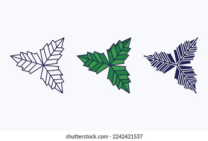 Leaf vector illustration icon design