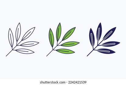 Leaf vector illustration icon design