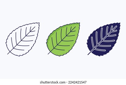 Diseño de icono de ilustración de vector de hoja
