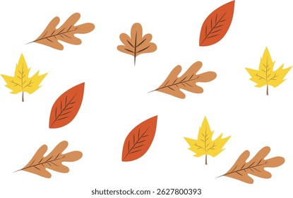Leaf Vector Illustration ,Line  Art 
