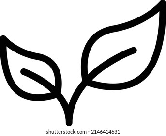 leaf Vector illustration on a transparent background. Premium quality symbols. Stroke vector icon for concept and graphic design.