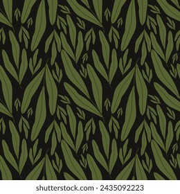 Leaf vector ilustration seamless patern.Great for textile,fabric,wrapping paper,and any print.