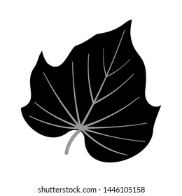  leaf vector image detail bw