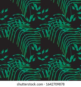 Leaf vector. Leaves seamless pattern. Leaves Background