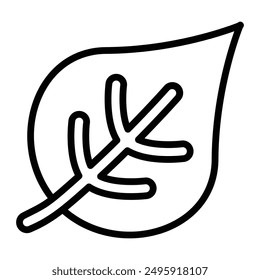 Leaf Vector Line Icon Design for personal and commercial use
