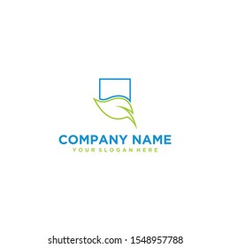 Leaf vector logo design for business