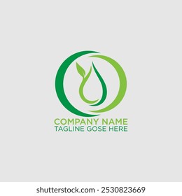 leaf vector logo design, eco-friendly concept