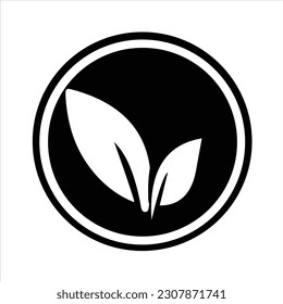 leaf vector logo design symbol nature