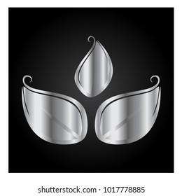 leaf vector logo design template
