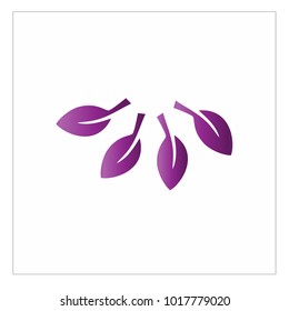 leaf vector logo design template