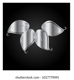 leaf vector logo design template