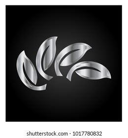 leaf vector logo design template