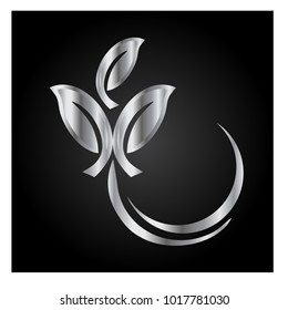 leaf vector logo design template