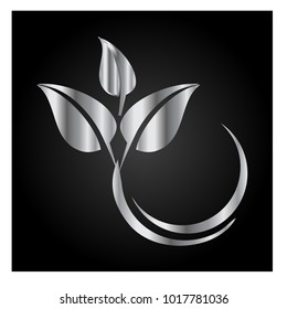 leaf vector logo design template