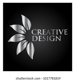 leaf vector logo design template