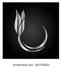 leaf vector logo design template