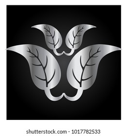 leaf vector logo design template
