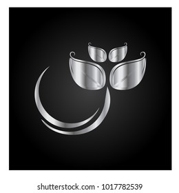 leaf vector logo design template