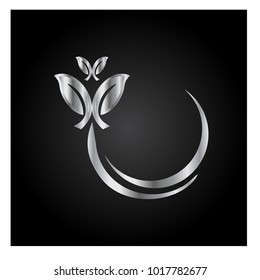 leaf vector logo design template