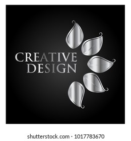 leaf vector logo design template